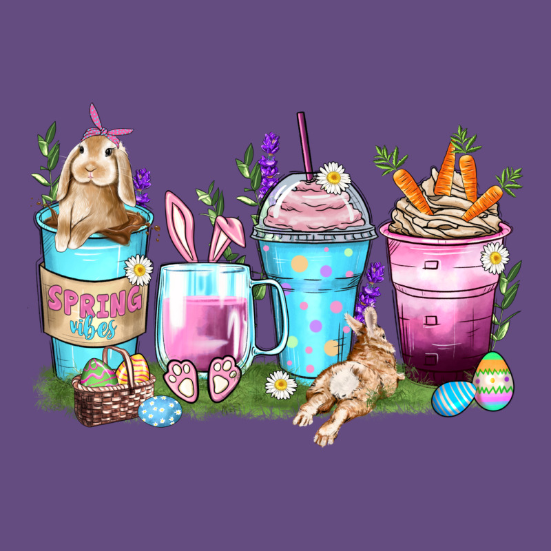 Rabbit Coffee Cups Vintage Hoodie by Zillion Design Studio | Teevron