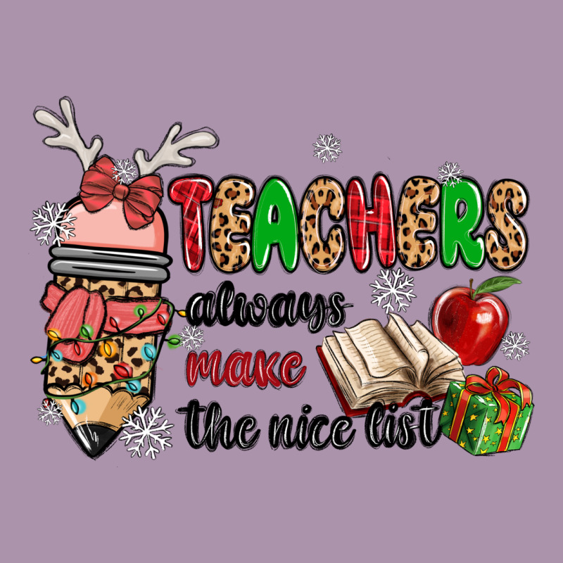 Teachers Always Make The Nice List Heavyweight Hoodie by MaliasSmallBusiness | Teevron