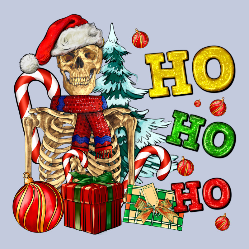Christmas Ho Ho Ho Skeleton Long Sleeve Tee by AdoDesignShop | Teevron