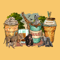 Safari Animals Coffee Cups Vintage Hoodie | Teevron