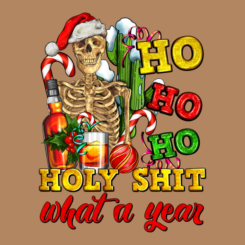 Christmas Ho Ho Ho Holy Shit What A Year Skeleton Long Sleeve Tee by AdoDesignShop | Teevron