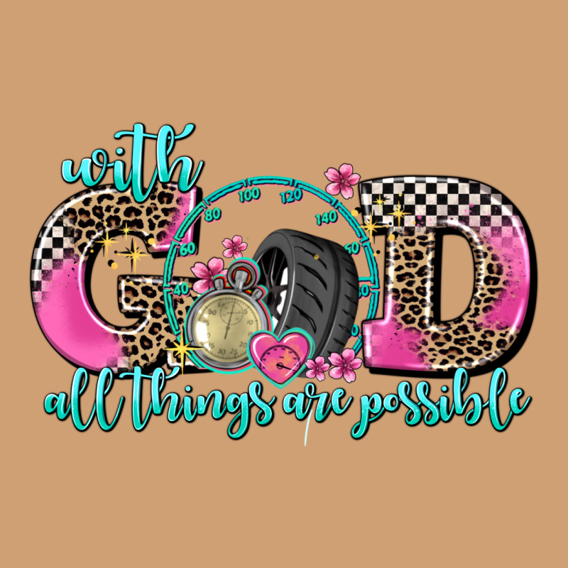 With God All Things Are Possible Race Vintage Tee by AdoDesignShop | Teevron