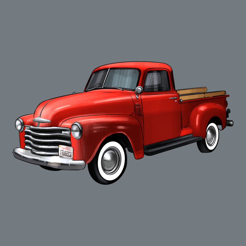 Western Red Truck Right 34 View Heavyweight Sweatshirt by FaDigitalArtStudio | Teevron