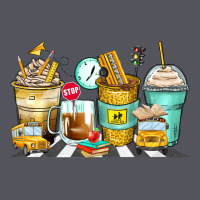 School Bus Coffee Cups Vintage Hoodie | Teevron