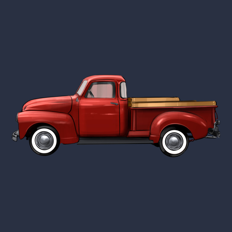 Western Red Truck Right Side View Heavyweight Sweatshirt by FaDigitalArtStudio | Teevron
