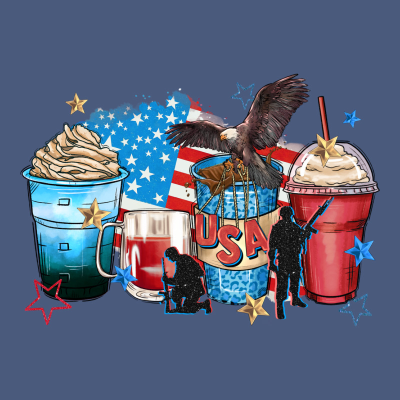 Usa Coffee Cups Vintage Hoodie by Zillion Design Studio | Teevron