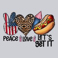 Peace Love Let's Get It Heavyweight Sweatshirt | Teevron