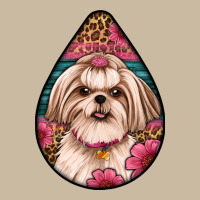 Shih Tzu Teardrop Earrings Long Sleeve Tee | Teevron