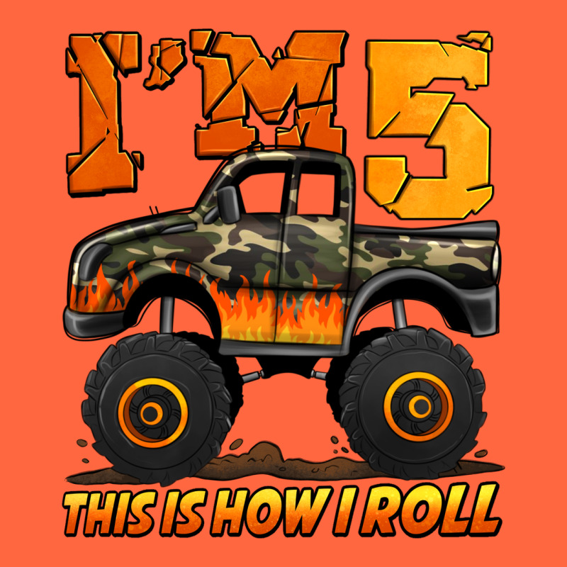 I'm Five This Is How I Roll Monster Truck Birthday Premium Hoodie by Jasminsmagicworld | Teevron