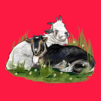 Two Baby Nigerian Dwarf Goat Zipper Hoodie | Teevron