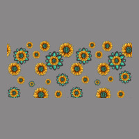 Sunflowers And Turquoise 16oz Libbey Glass Vintage Tee | Teevron