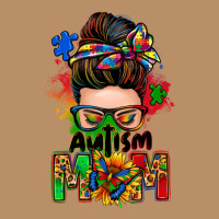 Autism Mom Messy Bun Vintage Hoodie | Teevron