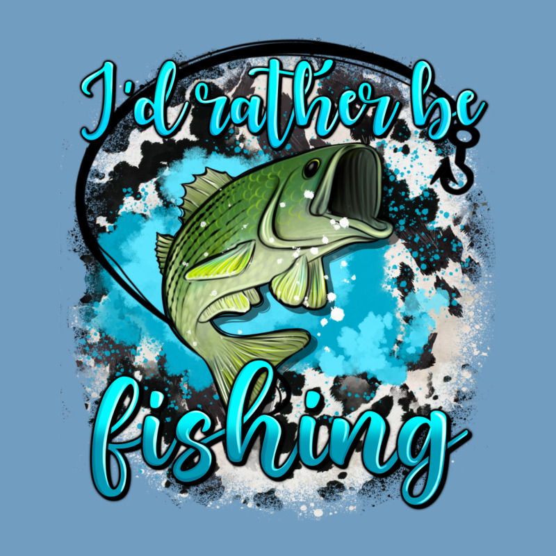 I D Rather Be Fishing Urban Heavy Tee by AdoDesignShop | Teevron