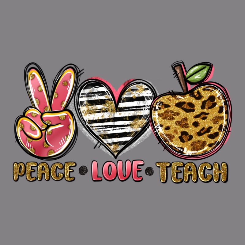 Peace Love Teach Heavyweight Hoodie by NancyCooperArtShop | Teevron