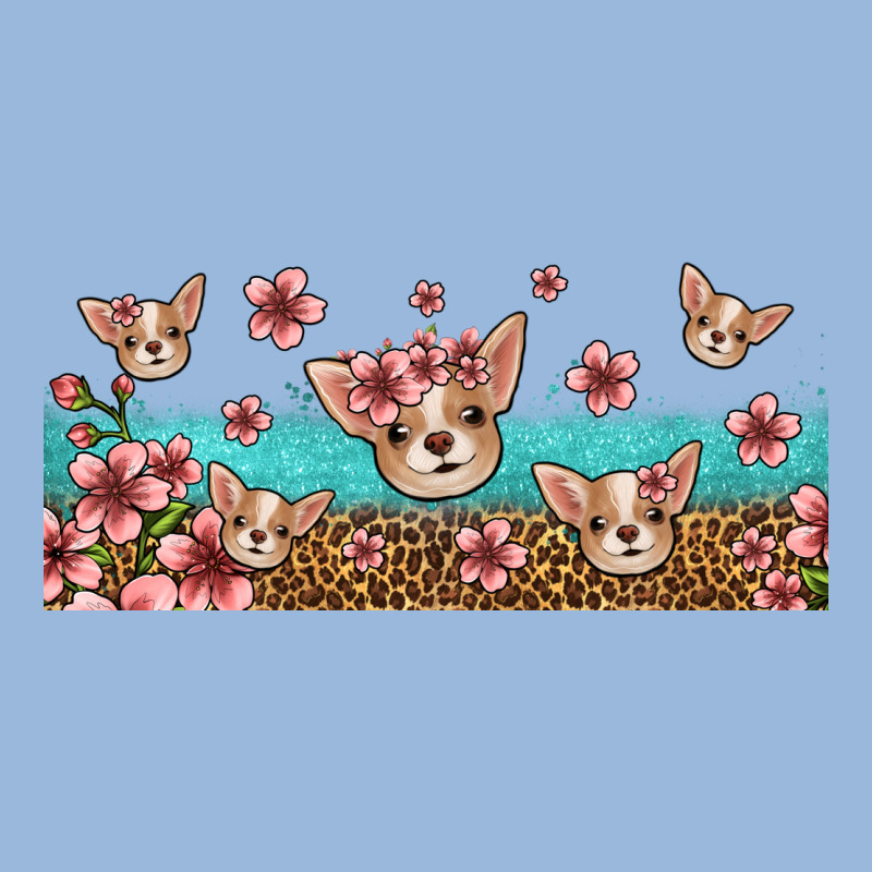 Floral Chihuahua Dogs Premium Hoodie by Jasminsmagicworld | Teevron