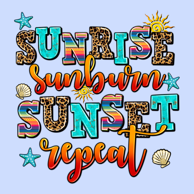 Sunrise Sunburn Sunset Repeat Urban Heavy Tee by AdoDesignShop | Teevron