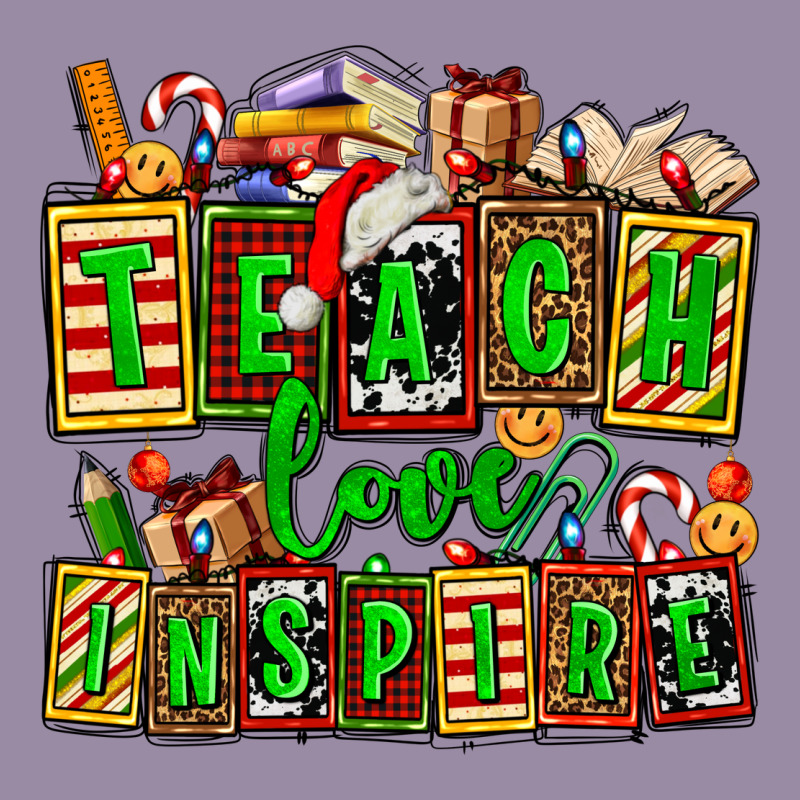 Teach Love Inspire With Christmas And Teacher Elements Classic Tee by AdoDesignShop | Teevron