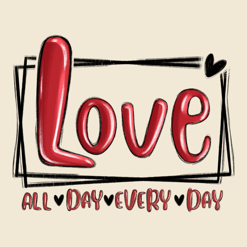 Love All Day Every Day Hearts Premium Tee by MaliasSmallBusiness | Teevron
