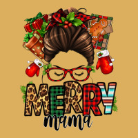 Christmas Merry Mama Messy Bun Premium Hoodie | Teevron