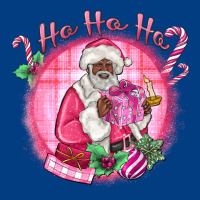 Ho Ho Ho Pink Black Santa Christmas Premium Sweatshirt | Teevron