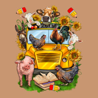 Farm Animals With School Bus Heavyweight Hoodie | Teevron