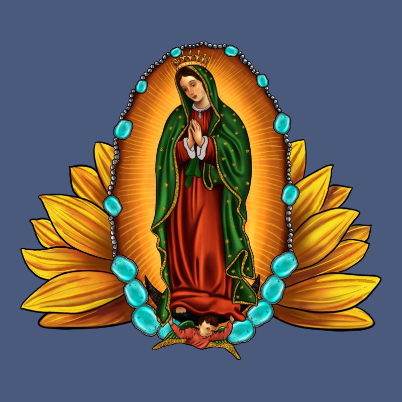 Sunflower Our Lady Of Guadalupe Vintage Hoodie by JahusDesignShop | Teevron