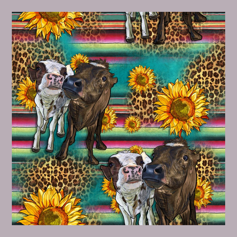 Two Cute Heifers Seamless Pattern Vintage Tee by HRA Design Shop | Teevron