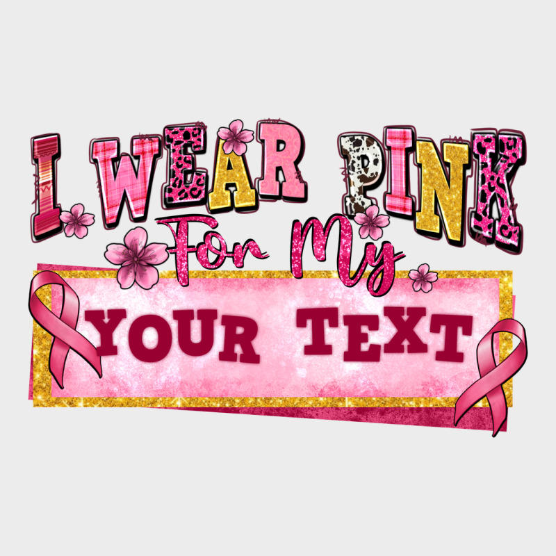 I Wear Pink For My Custom Urban Hoodie by texasbilliewilder | Teevron