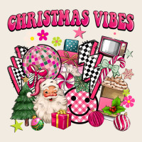 Retro Pink Christmas Vibes Premium Sweatshirt | Teevron