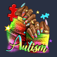 Black Woman Autism Nails Urban Hoodie | Teevron