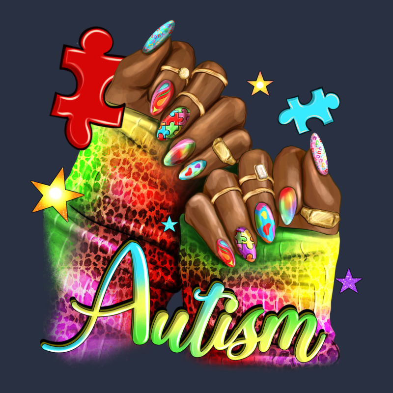 Black Woman Autism Nails Urban Hoodie by NancyCooperArtShop | Teevron