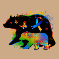 Autism Mama Bear Vintage Hoodie | Teevron