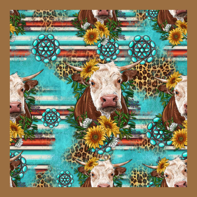Charolais Cow Seamless Pattern Vintage Tee by HRA Design Shop | Teevron