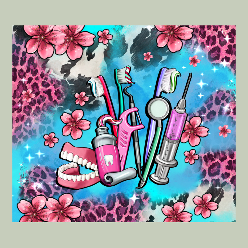 Dentist Element With Flowers Long Sleeve Tee by AdoDesignShop | Teevron