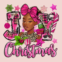 Pink Christmas Joy Black Woman Premium Sweatshirt | Teevron