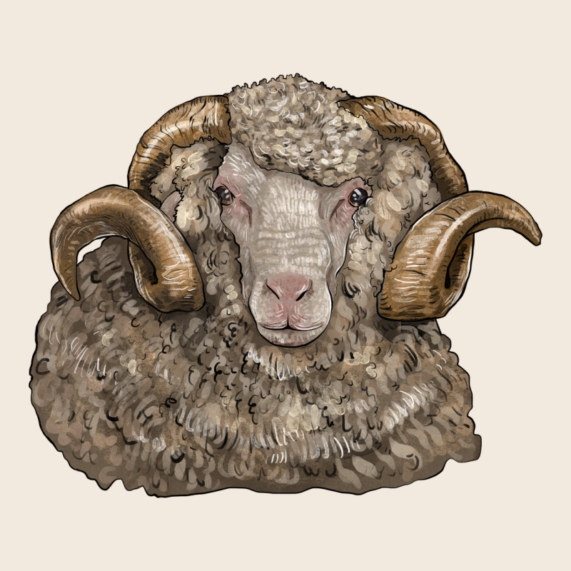 Merino Wool Sheep Head Zipper Hoodie by LillyAllenDesigns | Teevron