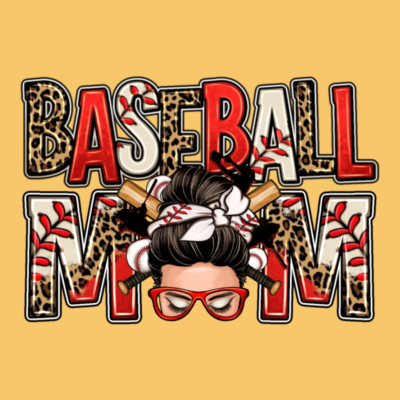 Baseball Mom Messy Bun Vintage Hoodie by Zillion Design Studio | Teevron