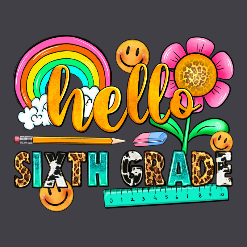 Hello Sixth Grade Heavyweight Hoodie by NancyCooperArtShop | Teevron
