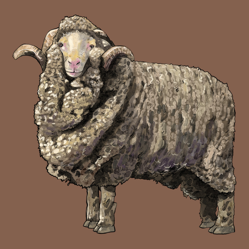 Merino Wool Sheep Zipper Hoodie by LillyAllenDesigns | Teevron