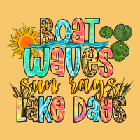Boat Waves Sun Rays Lake Days Vintage Hoodie | Teevron