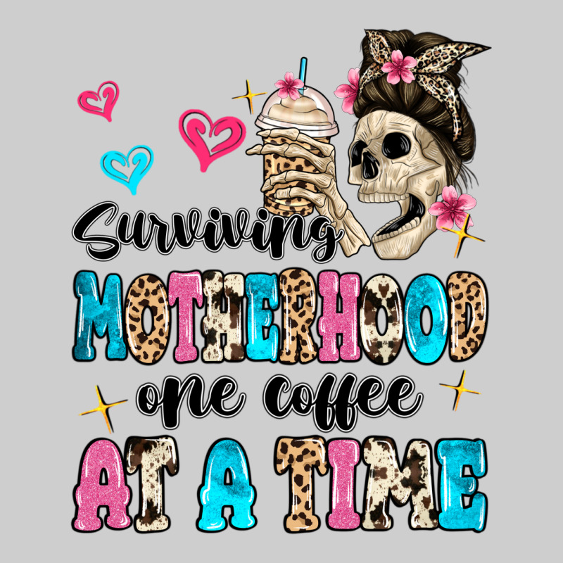 Surviving Motherhood One Coffee At A Time Premium Sweatshirt by MaliasSmallBusiness | Teevron