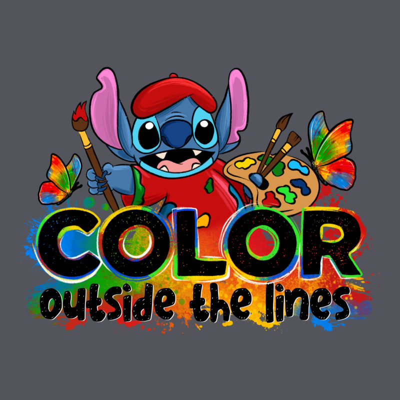 Color Outside The Lines Autism Stitch Vintage Hoodie by Zillion Design Studio | Teevron