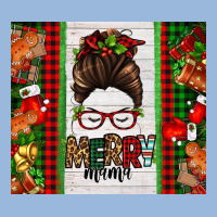 Christmas Merry Mama Messy Bun Premium Hoodie | Teevron