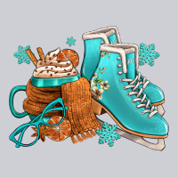 Winter Ice Skating Boots And Coffee Heavyweight Sweatshirt | Teevron