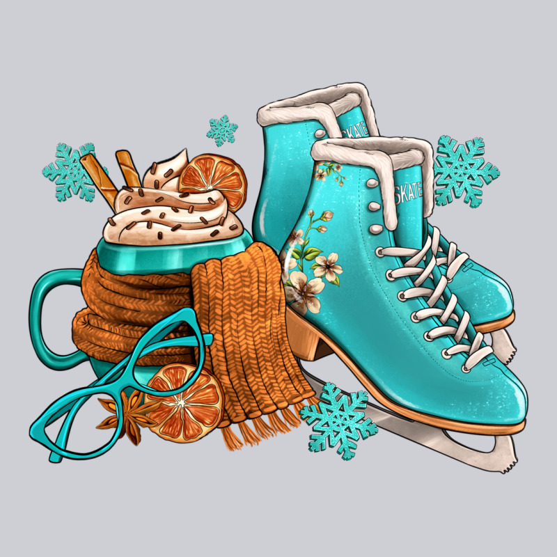 Winter Ice Skating Boots And Coffee Heavyweight Sweatshirt by FaDigitalArtStudio | Teevron