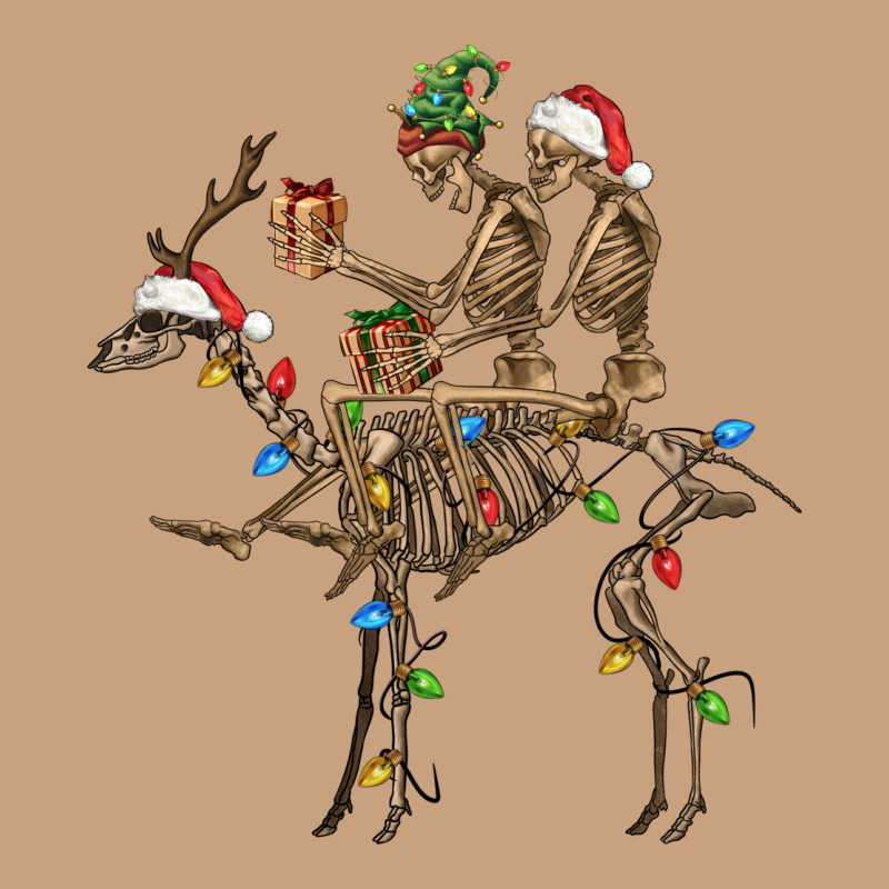 Christmas Deer And Skeletons Vintage Tee by FaDigitalArtStudio | Teevron
