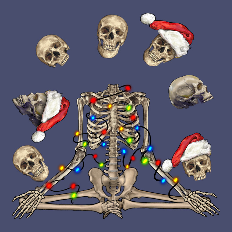 Christmas Human Skeleton And Skulls Vintage Tee by FaDigitalArtStudio | Teevron