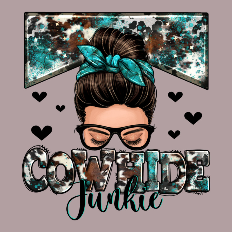 Cowhide Junkie Messy Bun Vintage Hoodie by Zillion Design Studio | Teevron