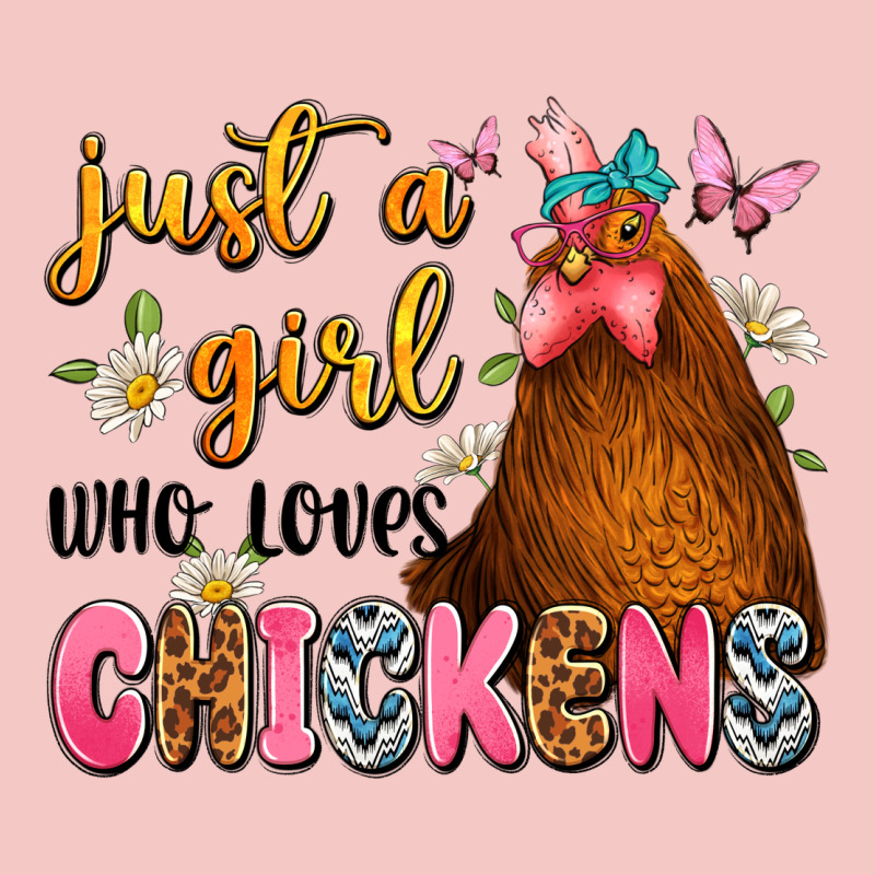 Just A Girl Who Loves Chickens Urban Heavy Tee by JahusDesignShop | Teevron