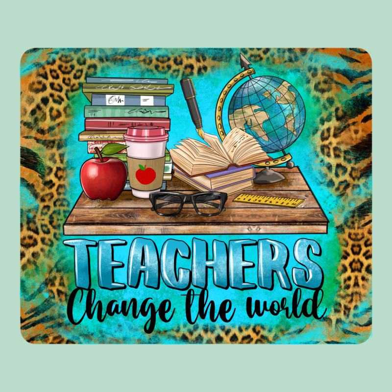 Teachers Change The World Mousepad Premium Hoodie by BarkalooDesign | Teevron